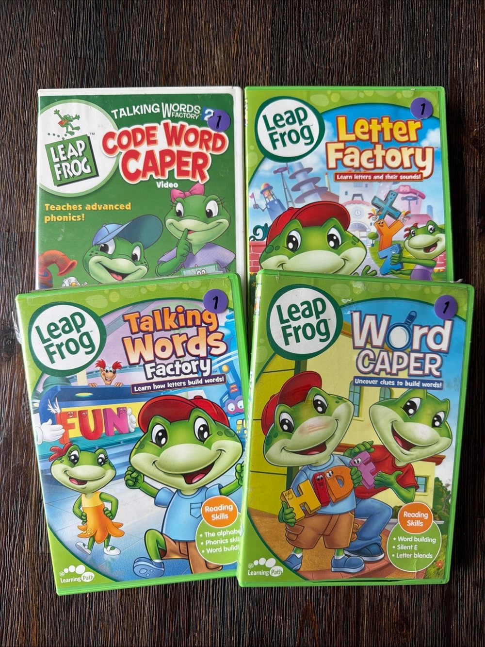Leap frog kids Educational DVDs set of 4